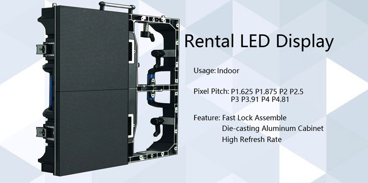 Indoor SMD P3.91 Led Screen 500*500mm Stage Rental led Display Wall