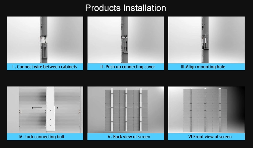 P3.91 LED Transparent Video Display Screen Indoor Window Glass LED Advertising