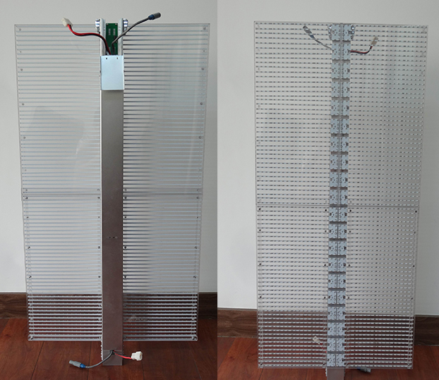 Transparent P3.91 P4.81 P16 display / Glass led display screen