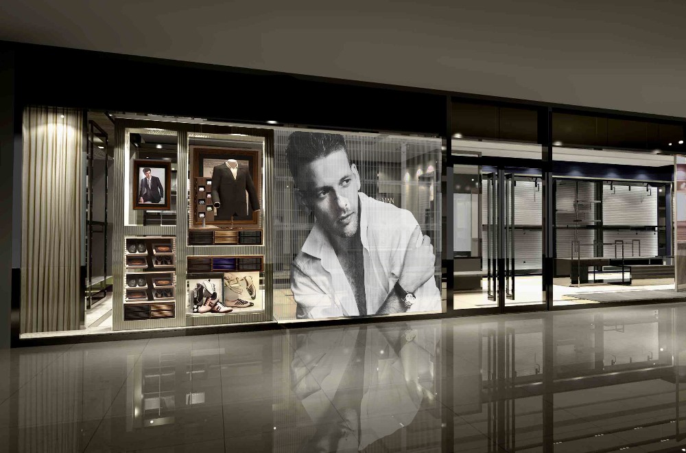 P3.91 HD full color indoor advertising transparent led display