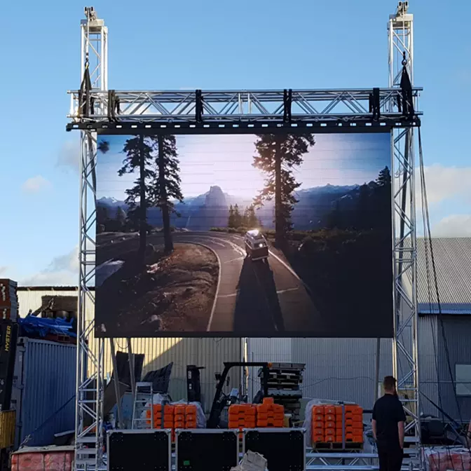 High Resolution Full Color P3.91 Outdoor Rental Stage Die Casting Advertising Rental Led Display
