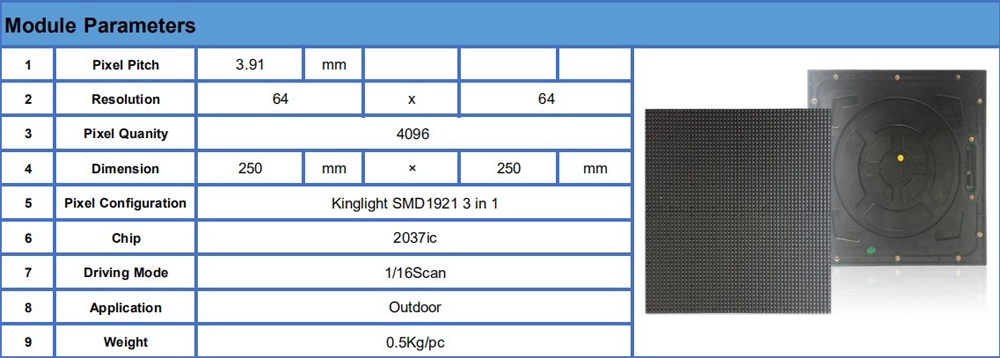 High Resolution Full Color P3.91 Outdoor Rental Stage Die Casting Advertising Rental Led Display