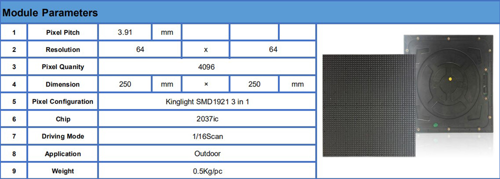 Outdoor SMD P3.91 Led Screen 500x1000mm Stage Rental Display Wall Die Casting Advertising