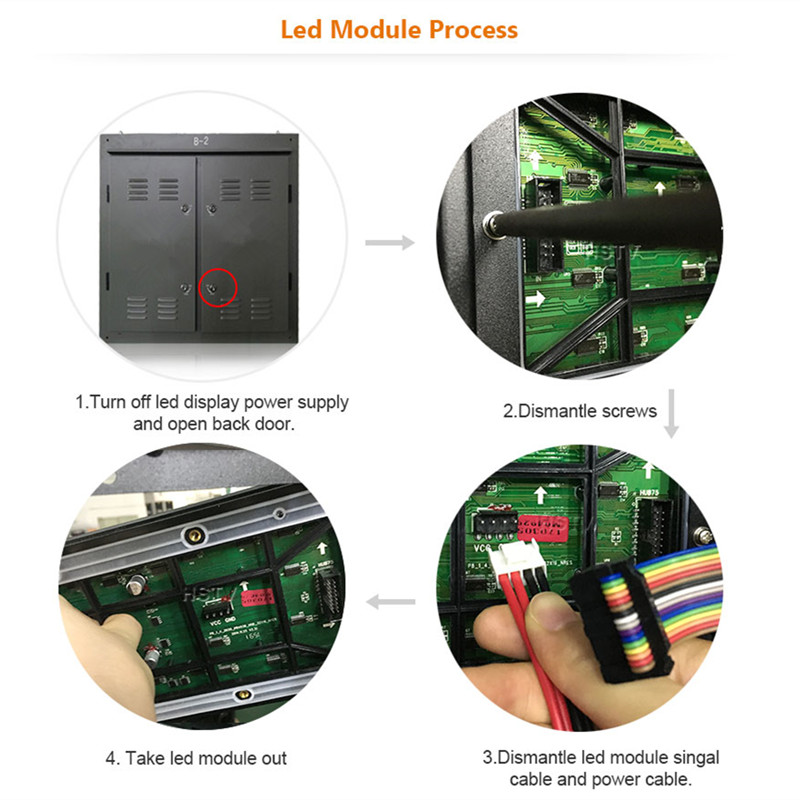 Outdoor full color panel SMD P10 16x32 RGB led matrix module