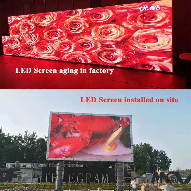 Outdoor full color panel SMD P10 16x32 RGB led matrix module