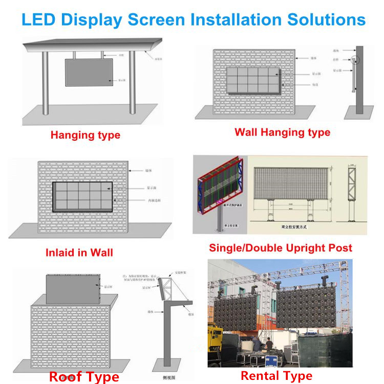 Outdoor 16x32 rgb led matrix panel p8 SMD3535 with high brightness