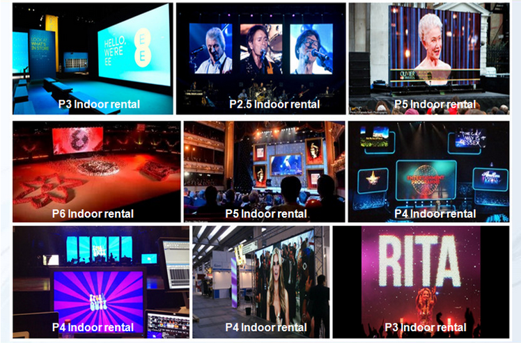 P3 p4 p5 led panel interior high refresh rate led video wall