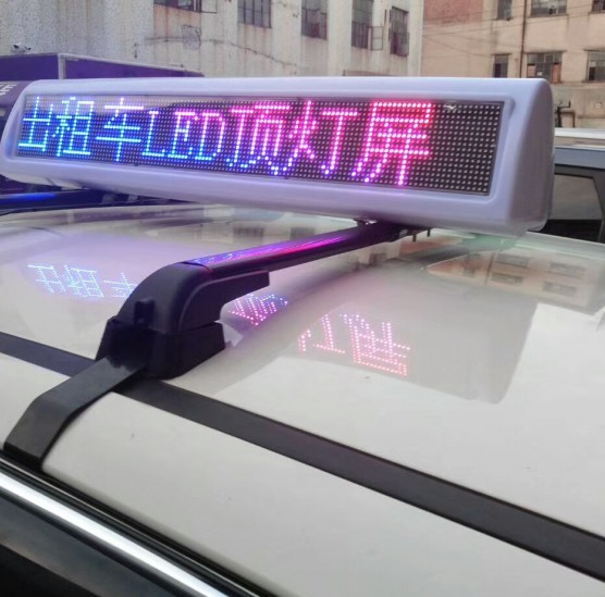Double Sided Taxi Top Advertising LED display for Taxi, Taxi LED Sign