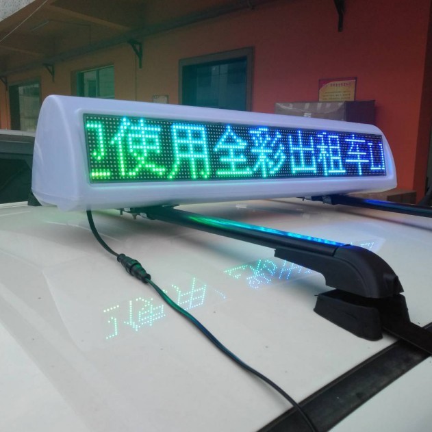 Double Sided Taxi Top Advertising LED display for Taxi, Taxi LED Sign