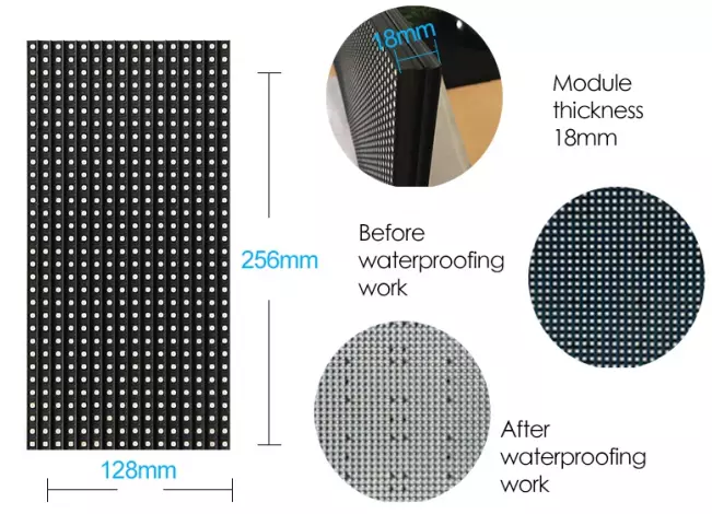indoor p4 full color led display screen module for video panel advertising board