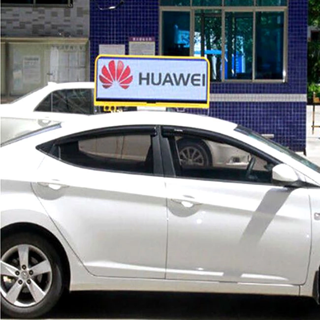 12V Car roof light PP material Top sign outside waterproof LED Blue TAXI Top display