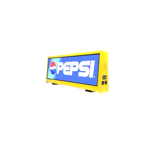 12V Car roof light PP material Top sign outside waterproof LED Blue TAXI Top display