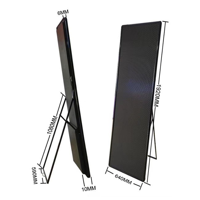 P2.5 SMD wireless advertising wifi/usb/phone led poster mirror display