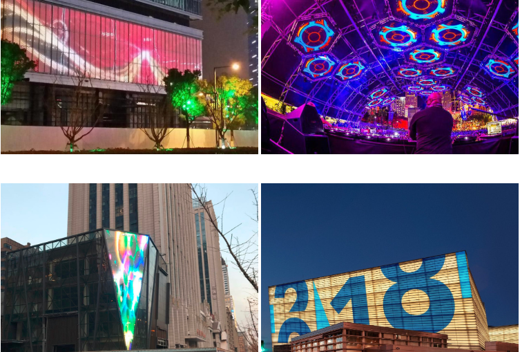 P75 soft mesh led curtain