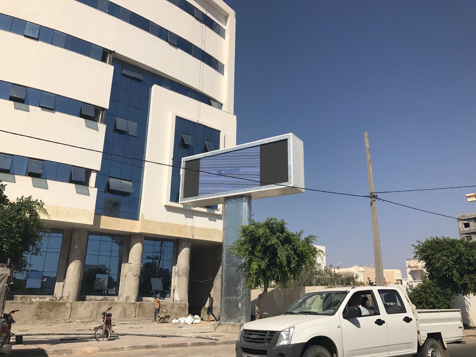 P10 Nationalstar SMD LED Display Project in Tunisia is completed.