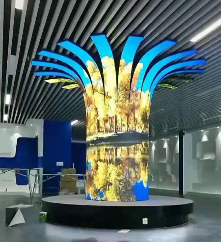 Irregular  creative LED screen for the advertising wall