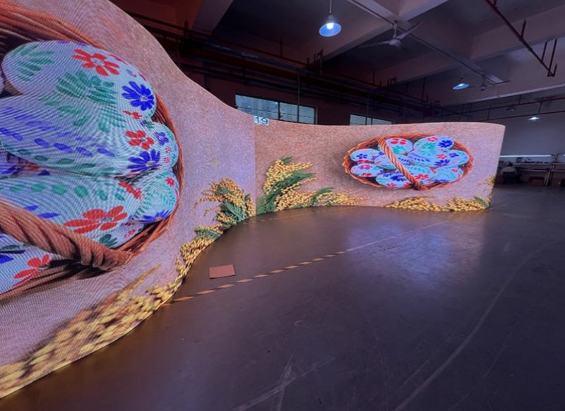 Indoor outdoor arc flexible rental led screens