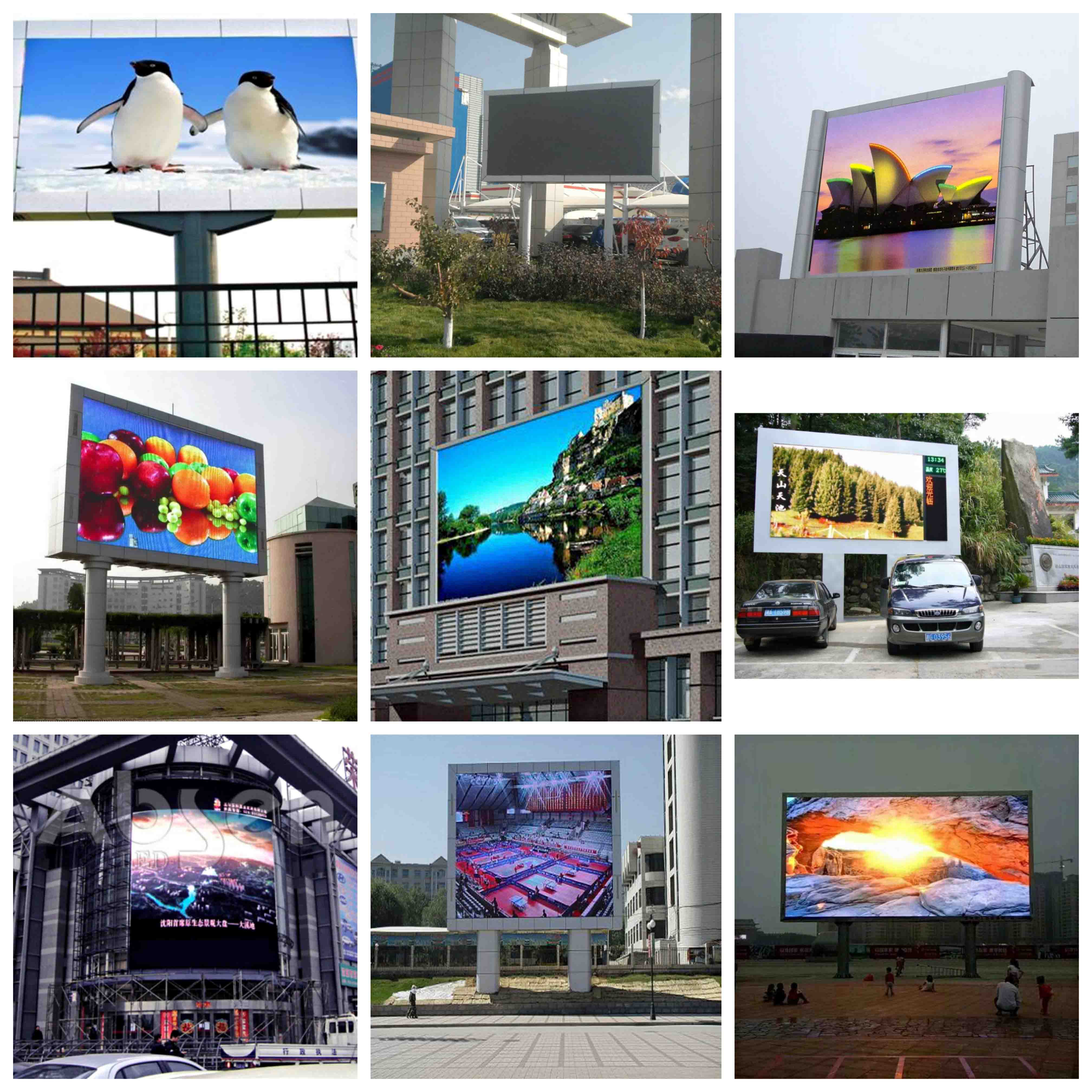 P8 P10 Front service/access outdoor led wall