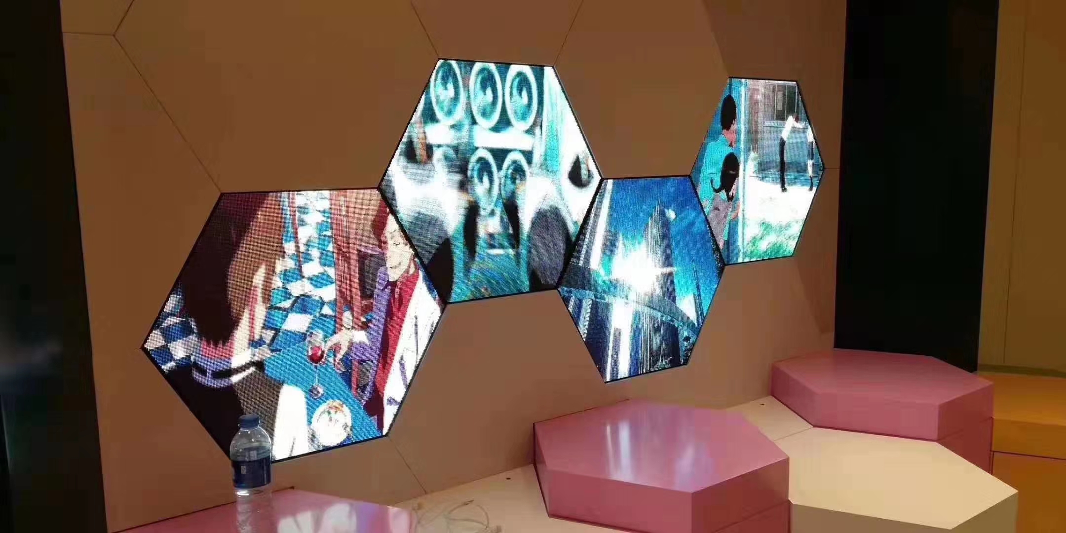 Various kinds of irregular shaped led video display wall panels are available now