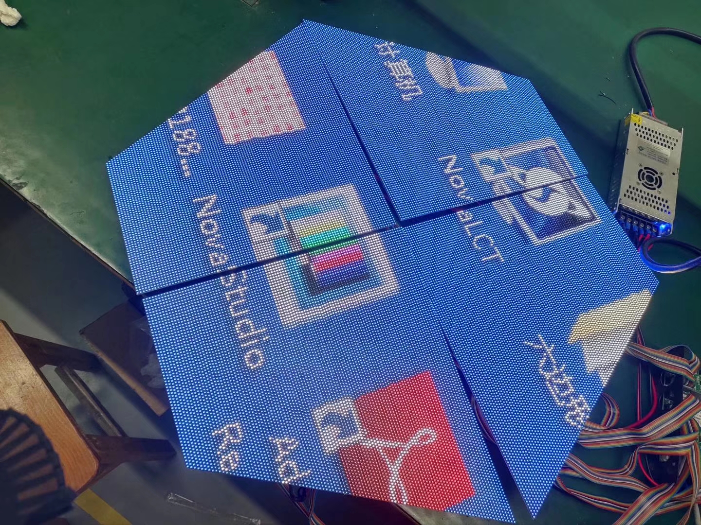 Various kinds of irregular shaped led video display wall panels are available now