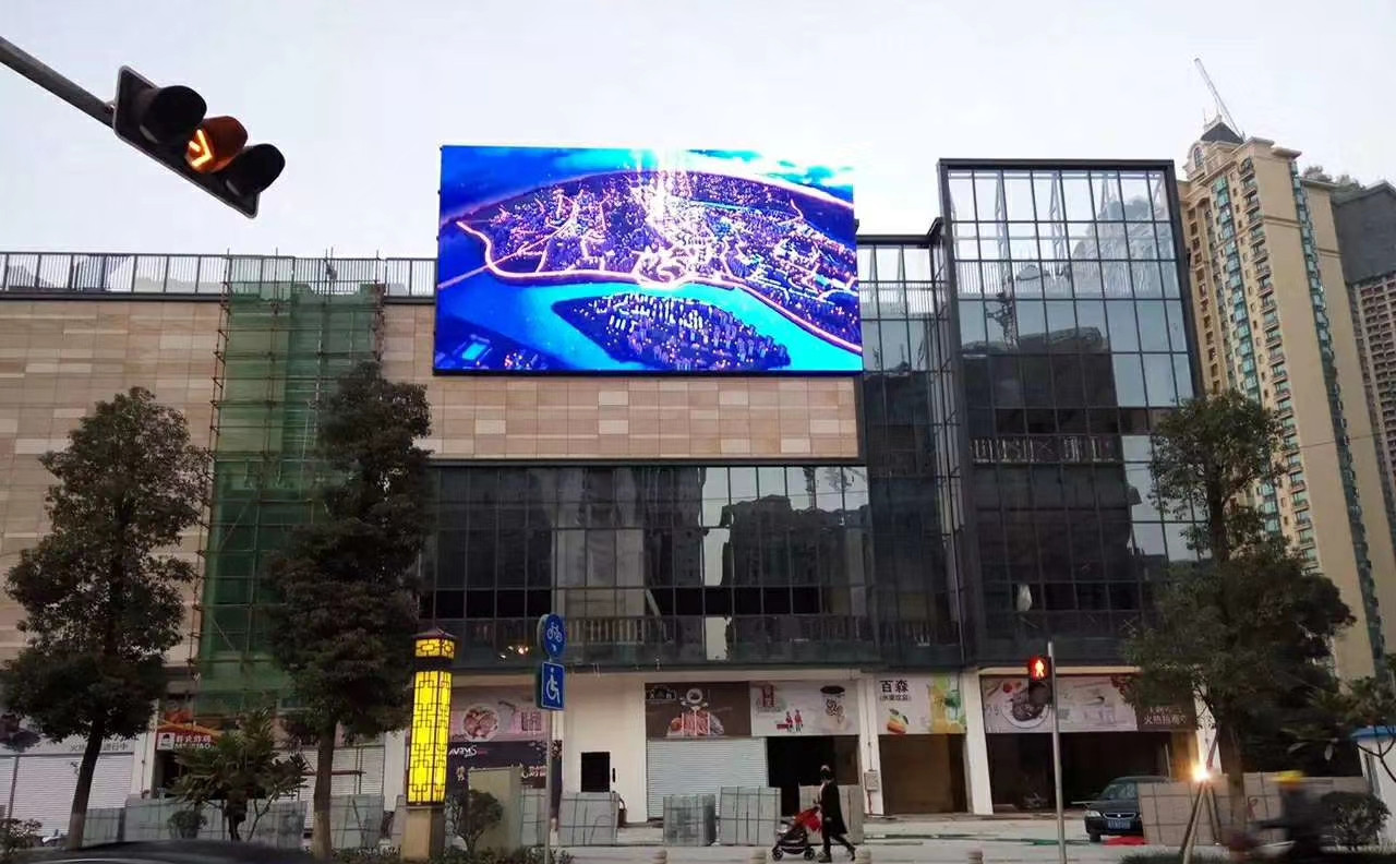 We have just installed P10 smd large led video wall for KIL plaza shopping mall