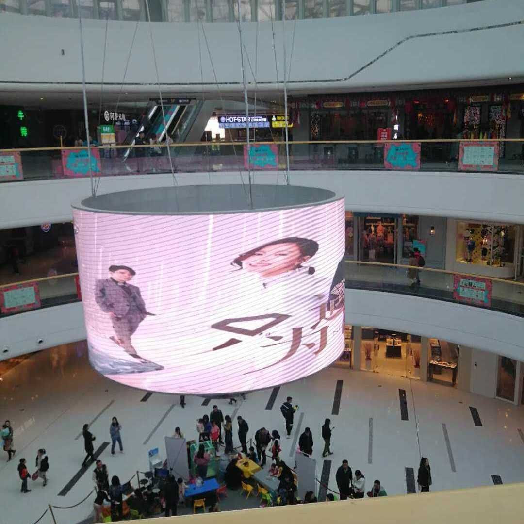 100 sqm P3.91 indoor curve led circle displays for video wall has been finished
