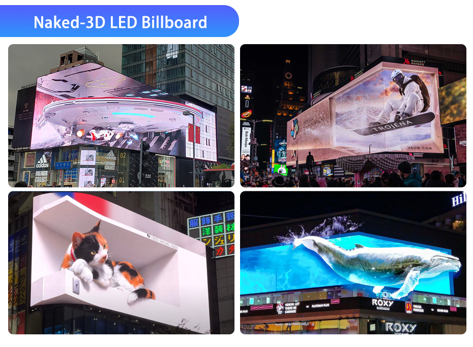 3d Led Led Display Outdoor Naked Eye Advertising