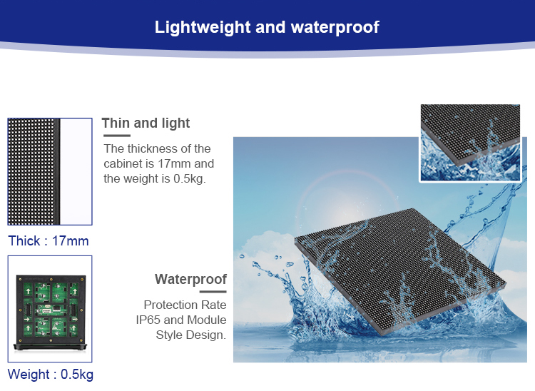 P3 HD waterproof display