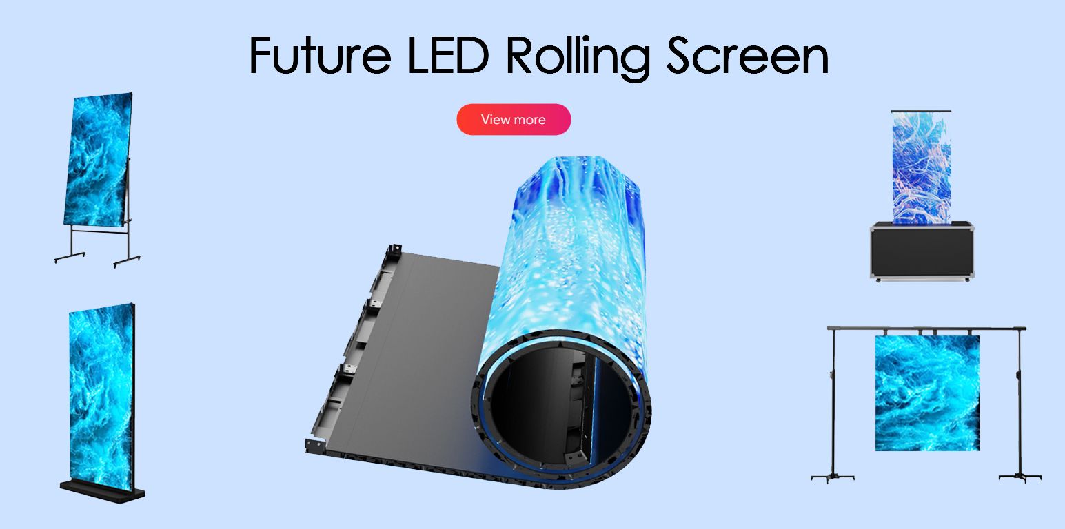 Innovative foldable roll up led displays for dance floor and hanging