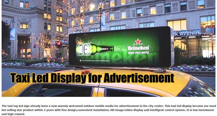 P3 Taxitop LED video display