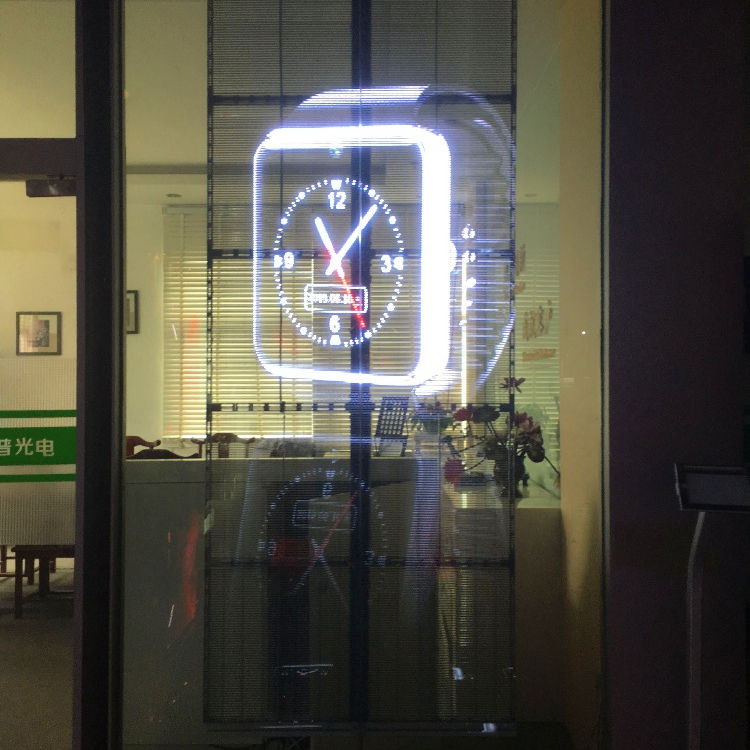 What is the difference between a transparent LED display and a conventional LED display