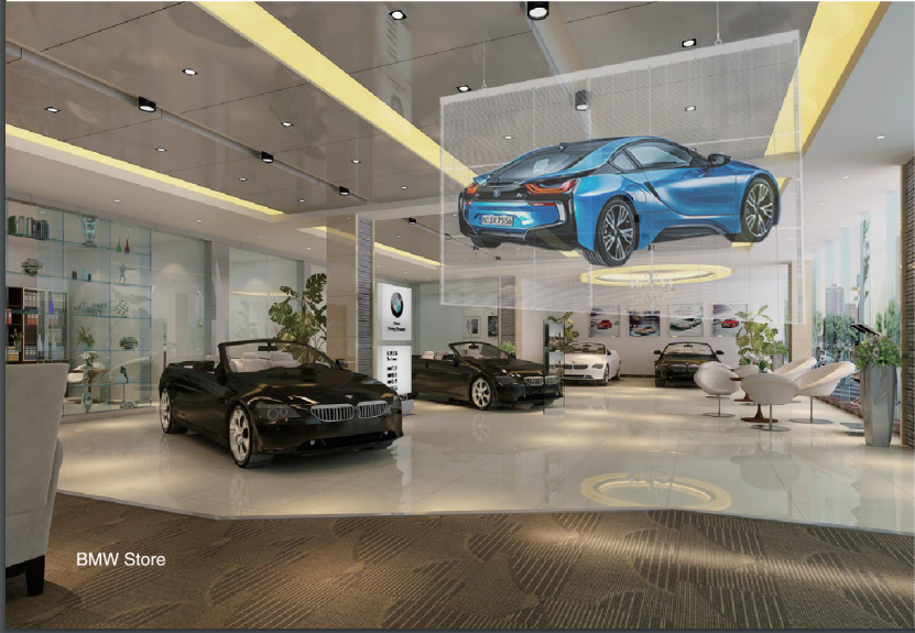 P3.91 transparent video wall